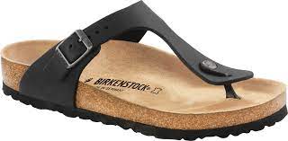 BIRKENSTOCK GIZEH NU CUIR HUILÉ NOIR