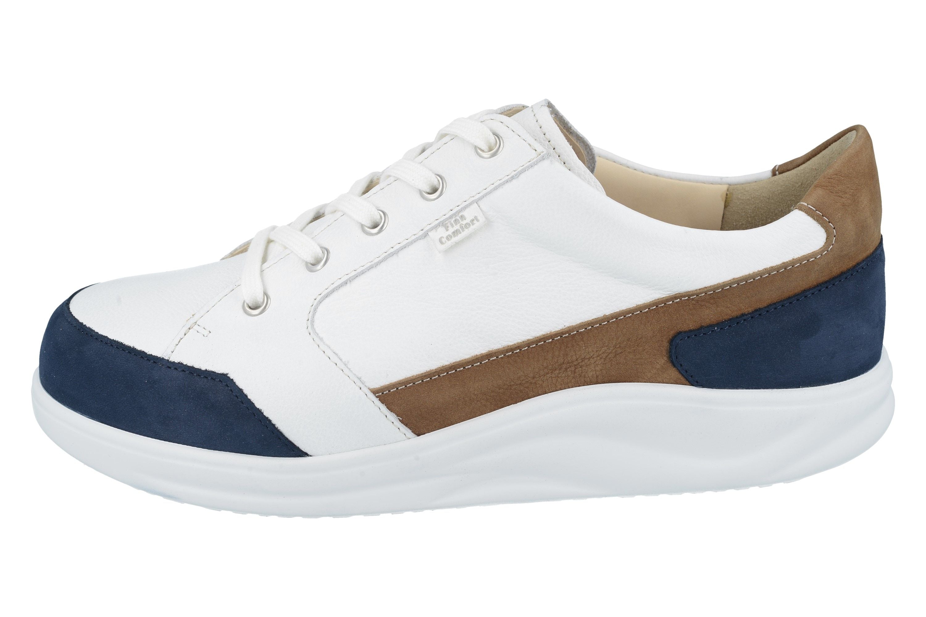 FINN COMFORT HUARAZ ROCKER SOLE ATLANTIQUE/BLANC/AMANDE