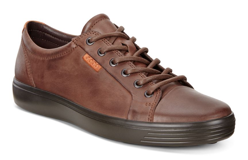 Baskets à lacets ECCO SOFT 7 M marron cacao Sambal