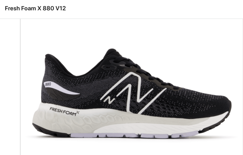 NEW BALANCE FEMME W880B12 NOIR