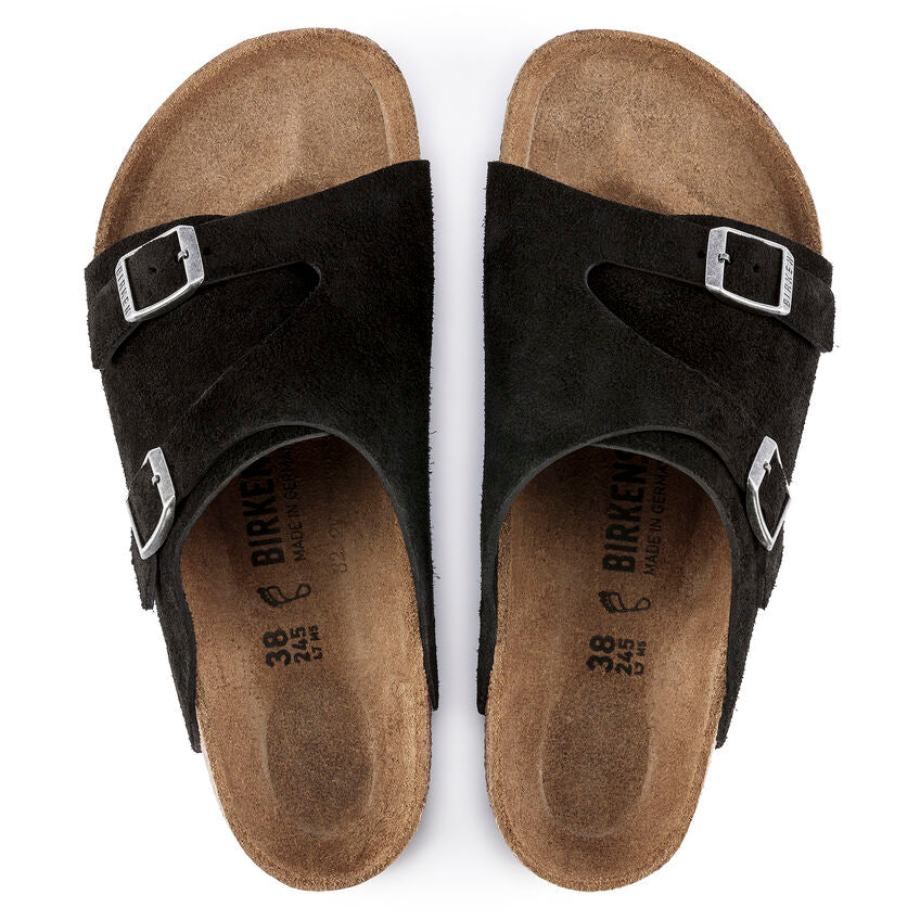 BIRKENSTOCK ZURICH DAIM NOIR 