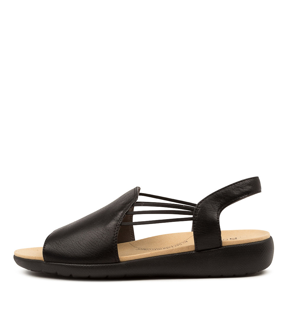 ZIERA UDHAYS NOIR CUIR NOIR ÉLASTIQUE