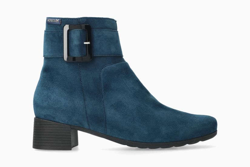 MEPHISTO GIANINA CUIR BLEU PAON