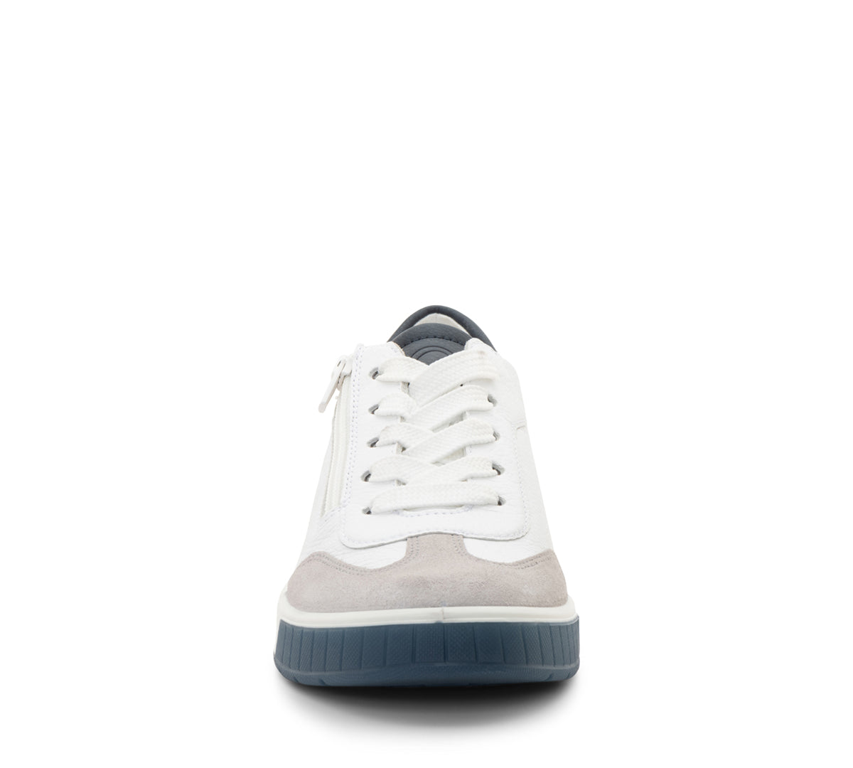 CHAUSSURES ARA RHODES BASKETS À LACETS ET FERMETURE ÉCLAIR SUR LE CÔTÉ EN CUIR BLANC