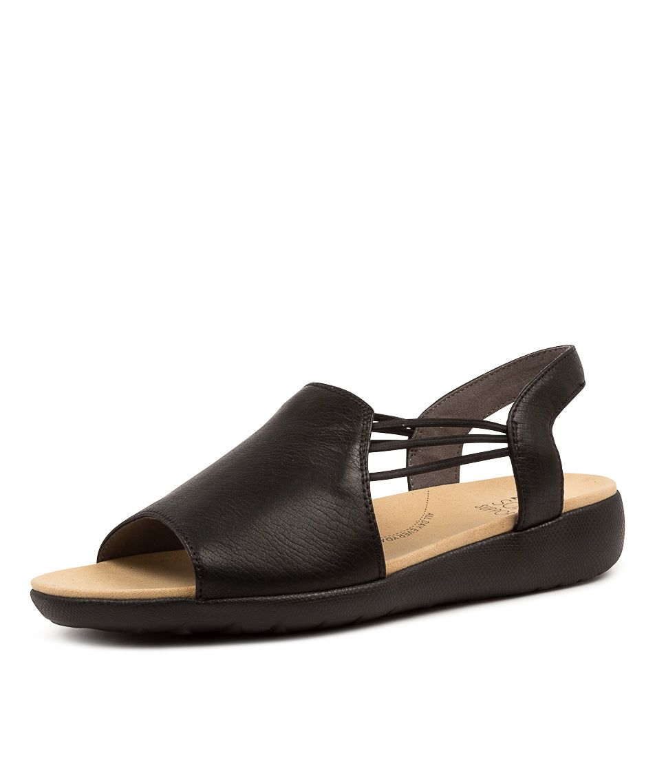 ZIERA UDHAYS NOIR CUIR NOIR ÉLASTIQUE