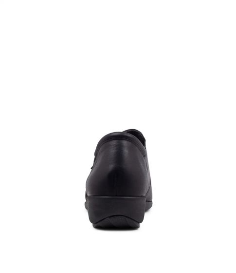 ZIERA SAGE NOIR CUIR NOIR DAIM