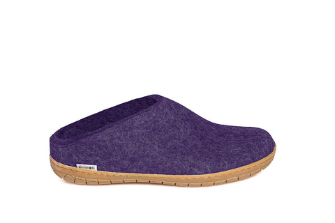 CHAUSSONS À ENFILER GLERUPS EN CUIR VIOLET