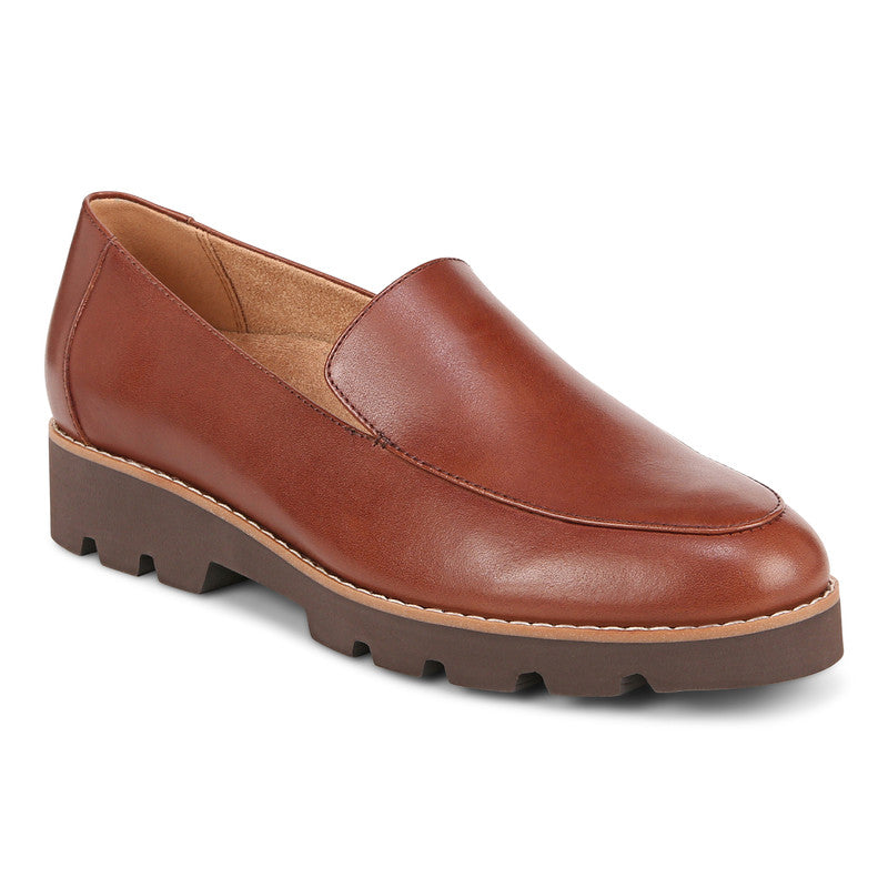 Mocassins en cuir marron VIONIC CHARM KENSLEY