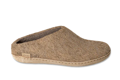 CHAUSSONS GLERUPS SLIP ON CUIR SABLE