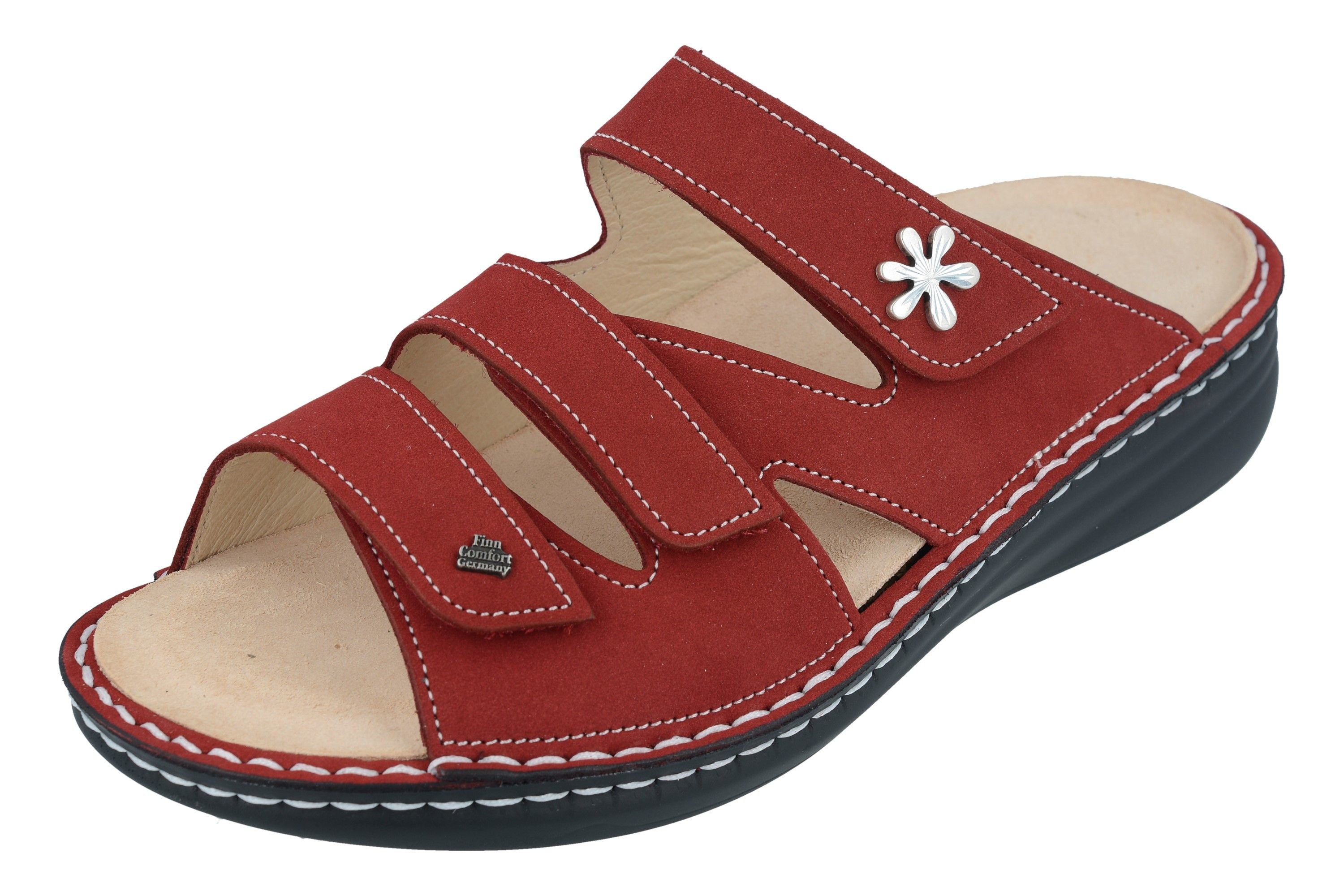 FINN COMFORT GRENADA SLIDE NUBUCK DOUX ET DOUX AU PIMENT