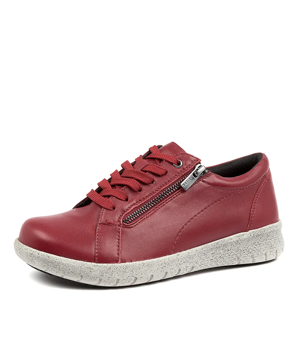 BASKETS ZIERA SOLAR À LACETS ET ZIP LATÉRAL EN CUIR PINOT