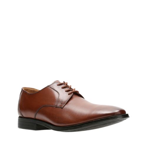 CLARKGILMAN LACE DARK TAN LEATHER