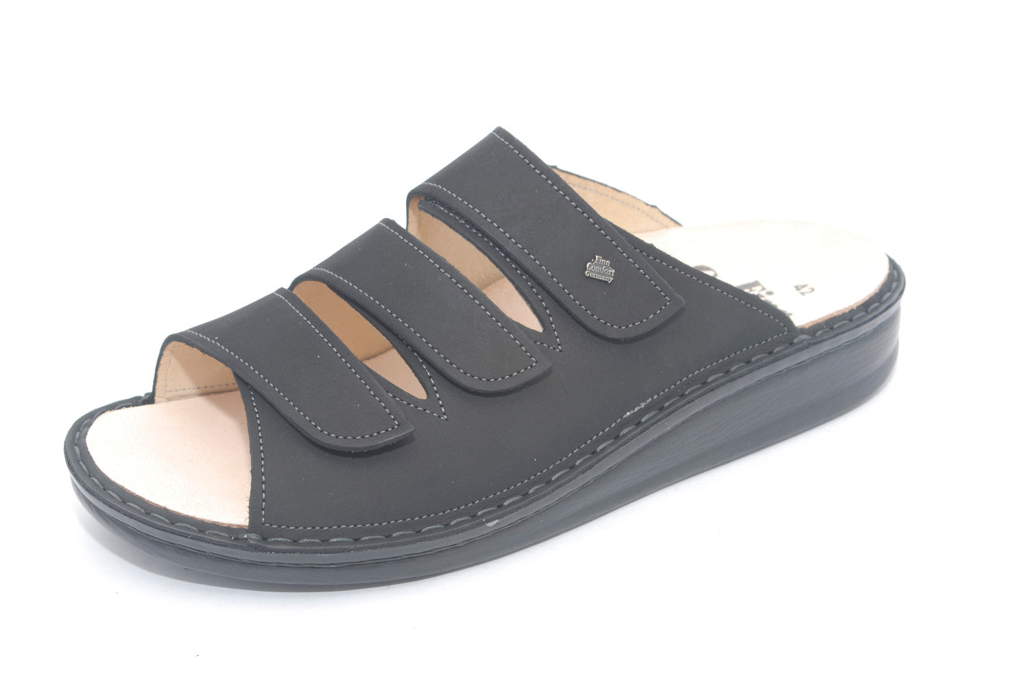 SANDALE FINN COMFORT KORFU NOIRE BUGGY