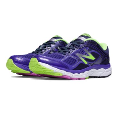 NEW BALANCE FEMME W860BB6 VIOLET ET CITRON VERT