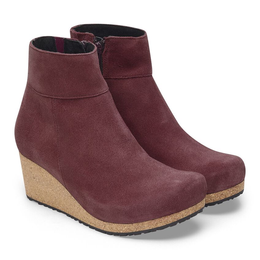 BIRKENSTOCK EBBA BERRY CRUSH CUIR DAIM