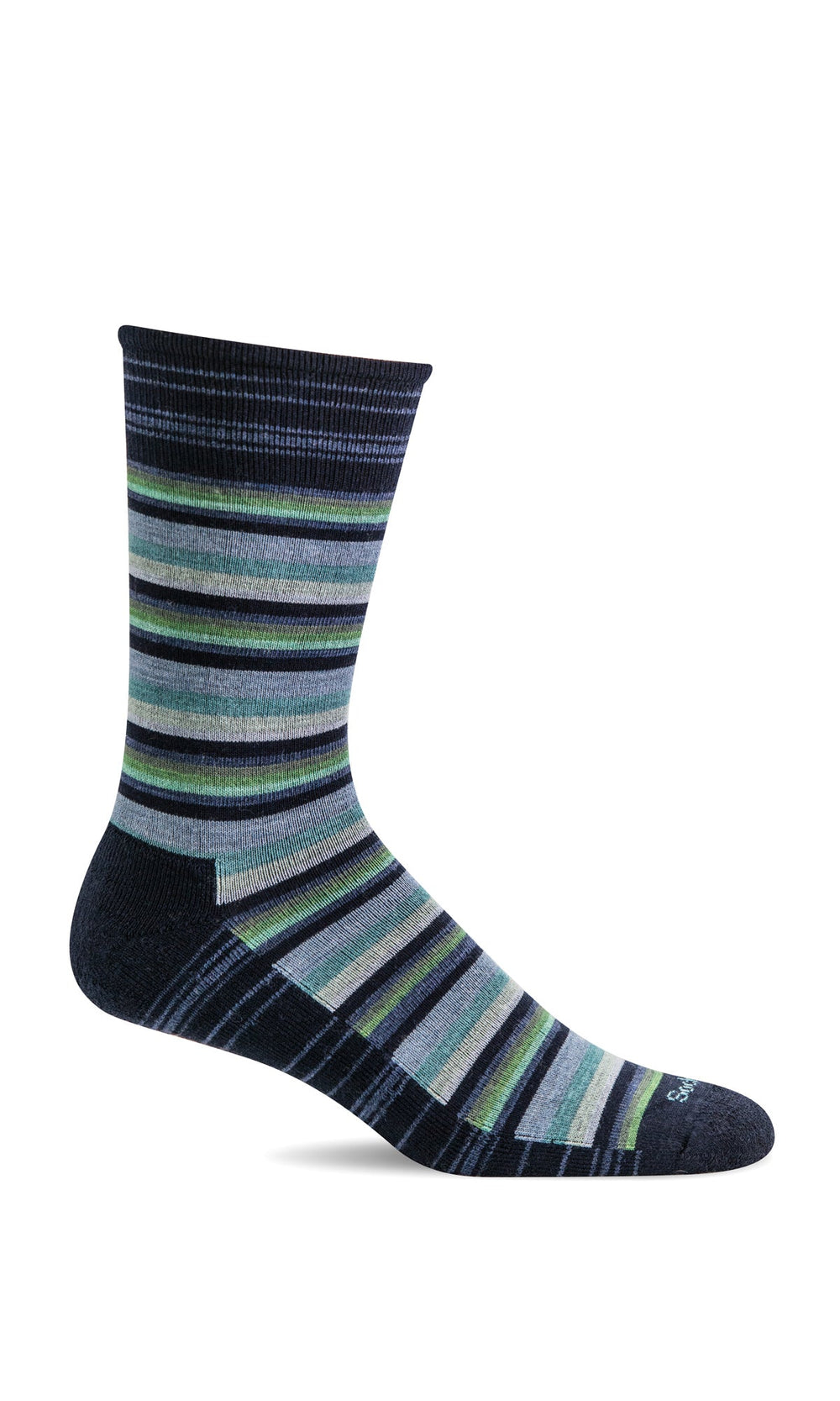 SOCKWELL FIESTA STRIPE NAVY Ms (CONFORT ESSENTIEL)