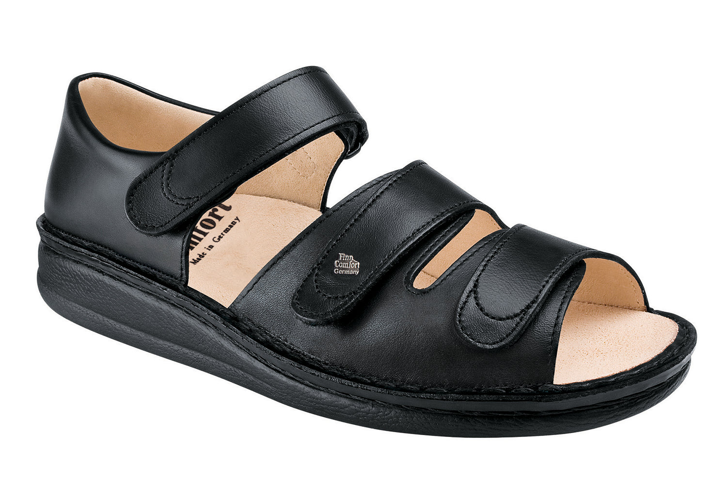 SANDALE À TALON FERMÉ FINN COMFORT BALTRUM EN NAPPA NOIR
