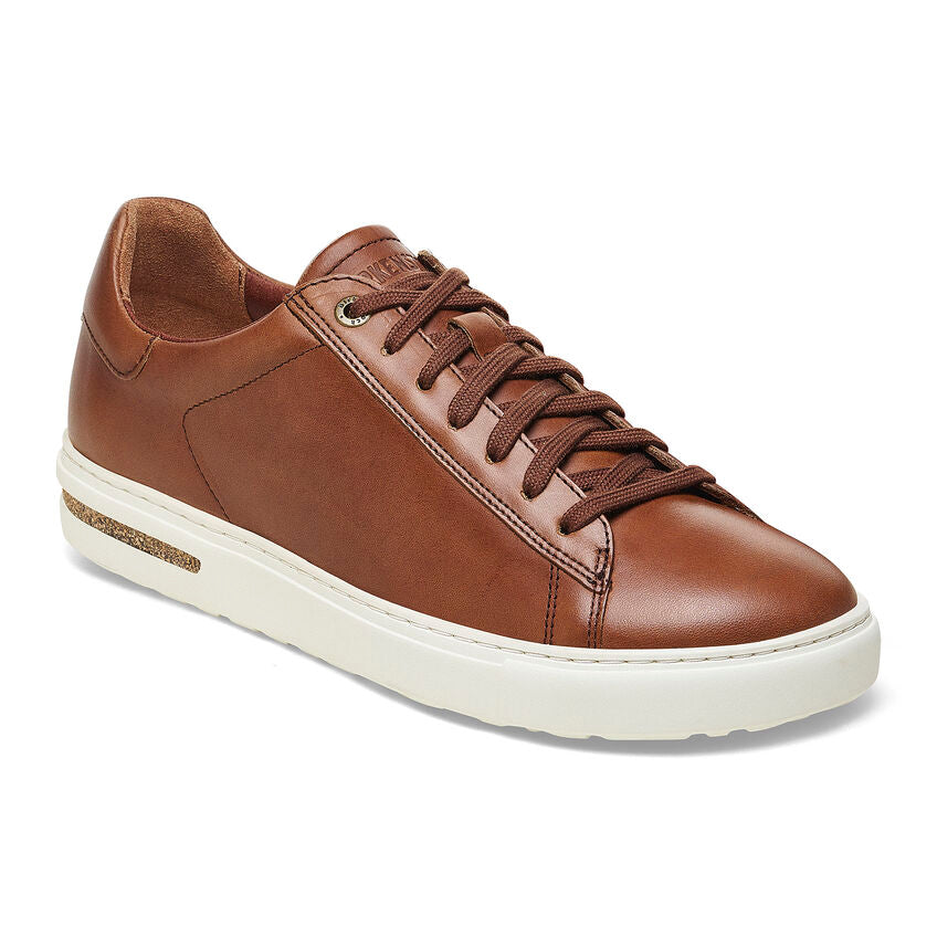 BASKETS BASSE BIRKENSTOCK BEND À LACETS EN CUIR COGNAC 