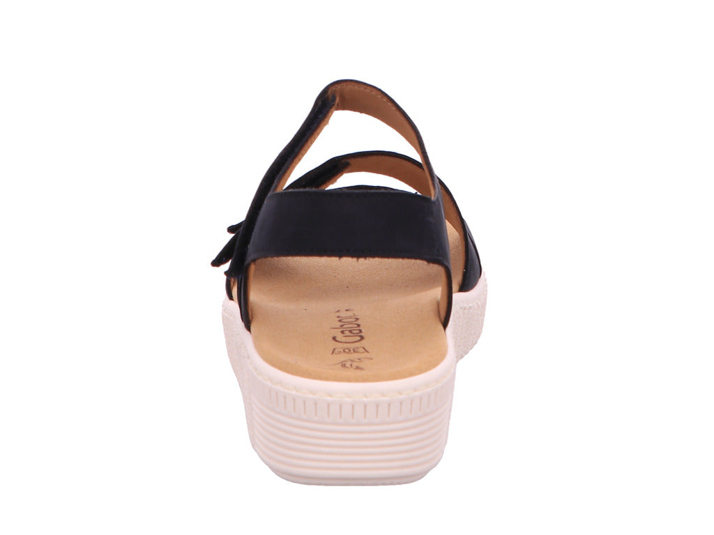 GABOR BACK STRAP 43-600-16 NUBUCK BLEU NUIT
