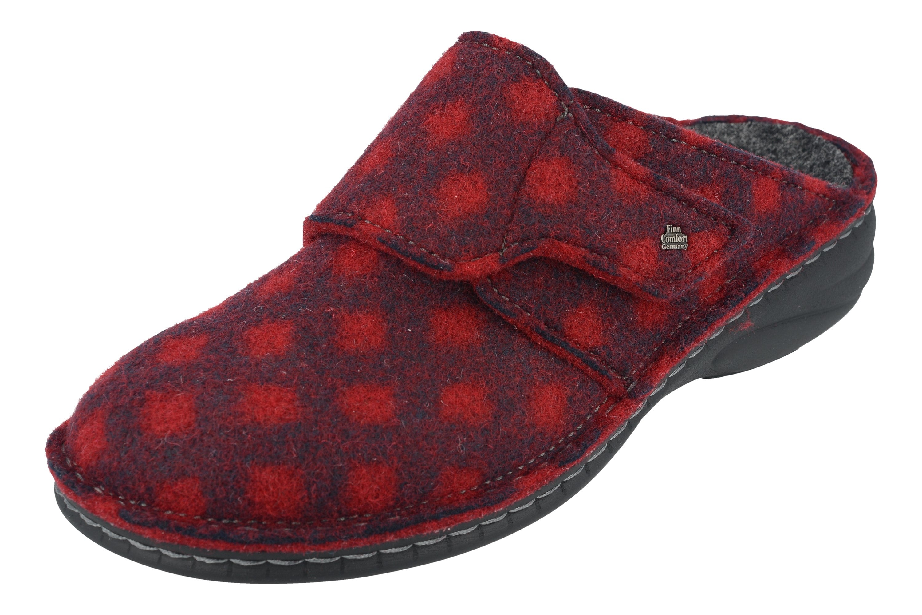 FINN COMFORT GOMS RED FELT POINTS