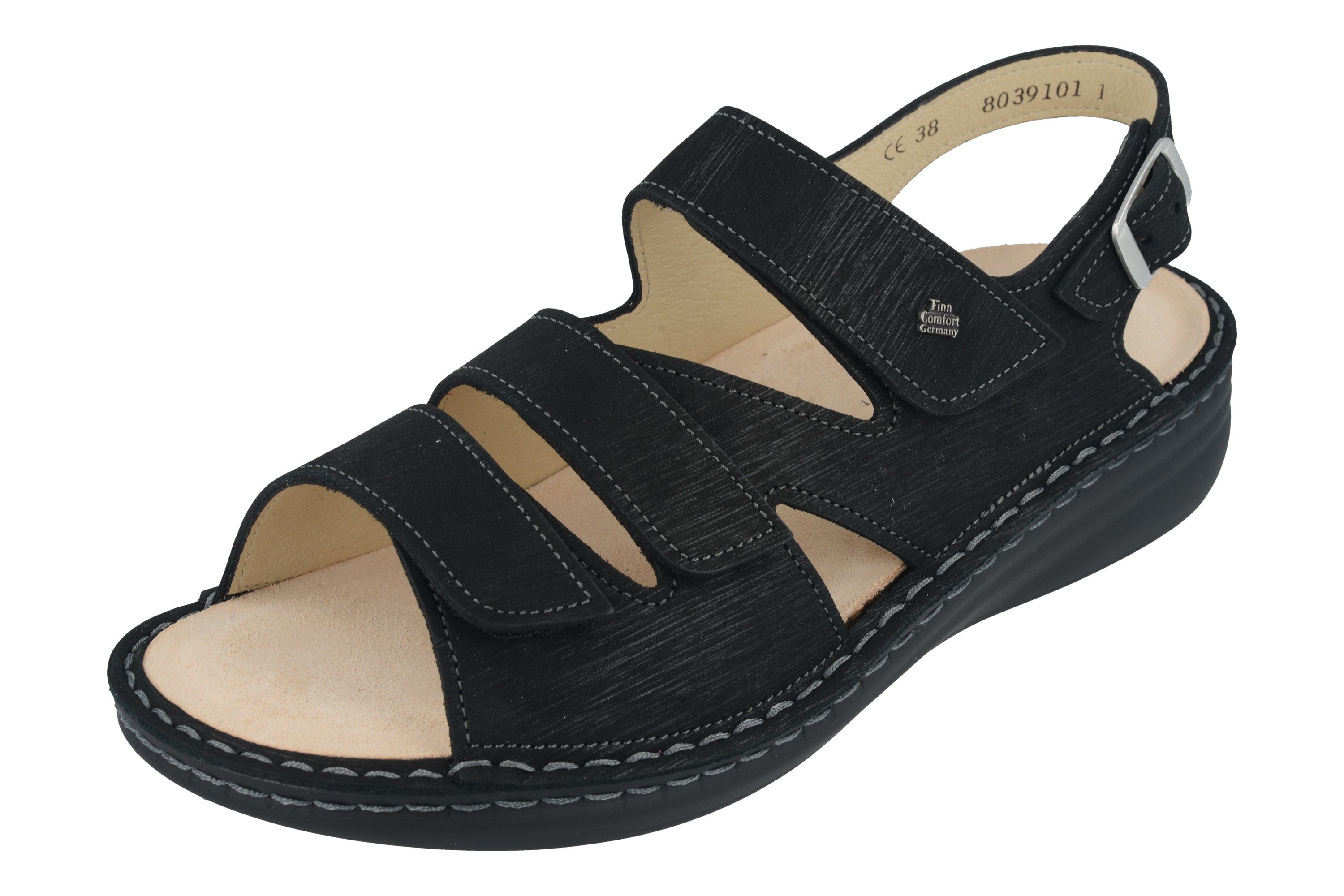 FINN COMFORT PRAIA MELLOW SOFT BLACK ASTOR