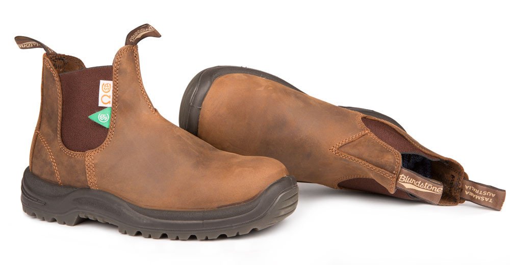 BLUNDSTONE 164  WORK & SAFETY  CRAZY HORSE BROWN