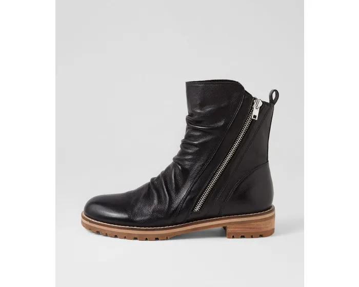 BOTTINES ZIERA MADOC EN CUIR NOIR