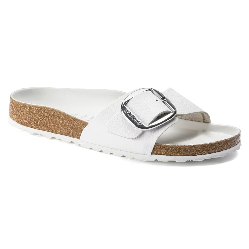 BIRKENSTOCK MADRID GRANDE BOUCLE CUIR BLANC