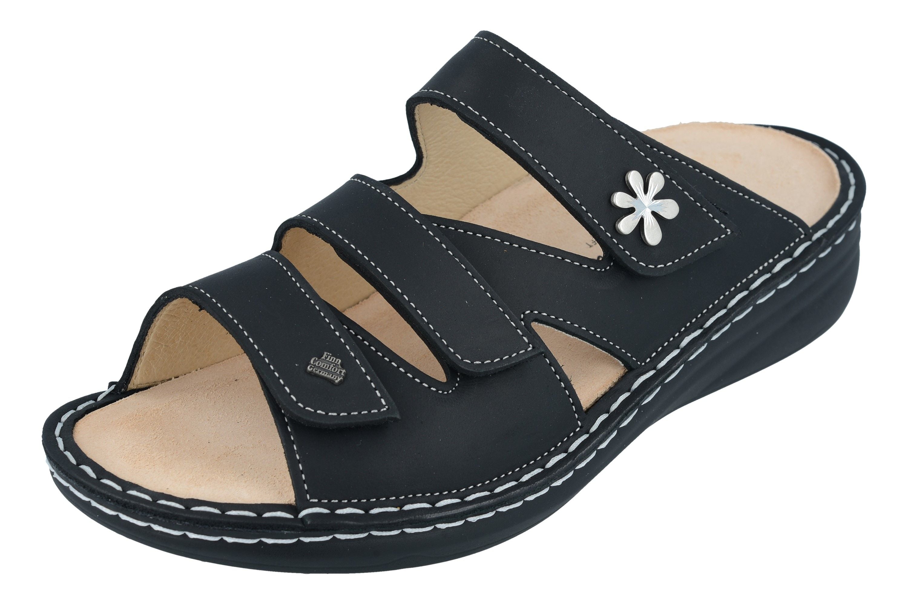 FINN COMFORT GRENADA SLIDE MELLOW SOFT NOIR SIRO