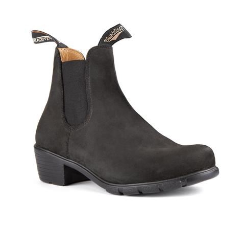 BLUNDSTONE 1960 SÉRIE FEMME À TALON EN NUBUCK NOIR