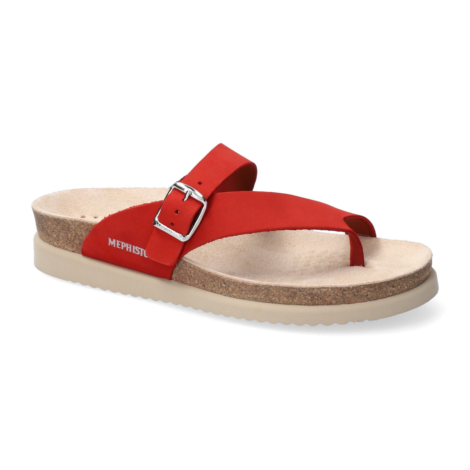 MEPHISTO HELEN SANDALE À TONG ROUGE SCARLETT
