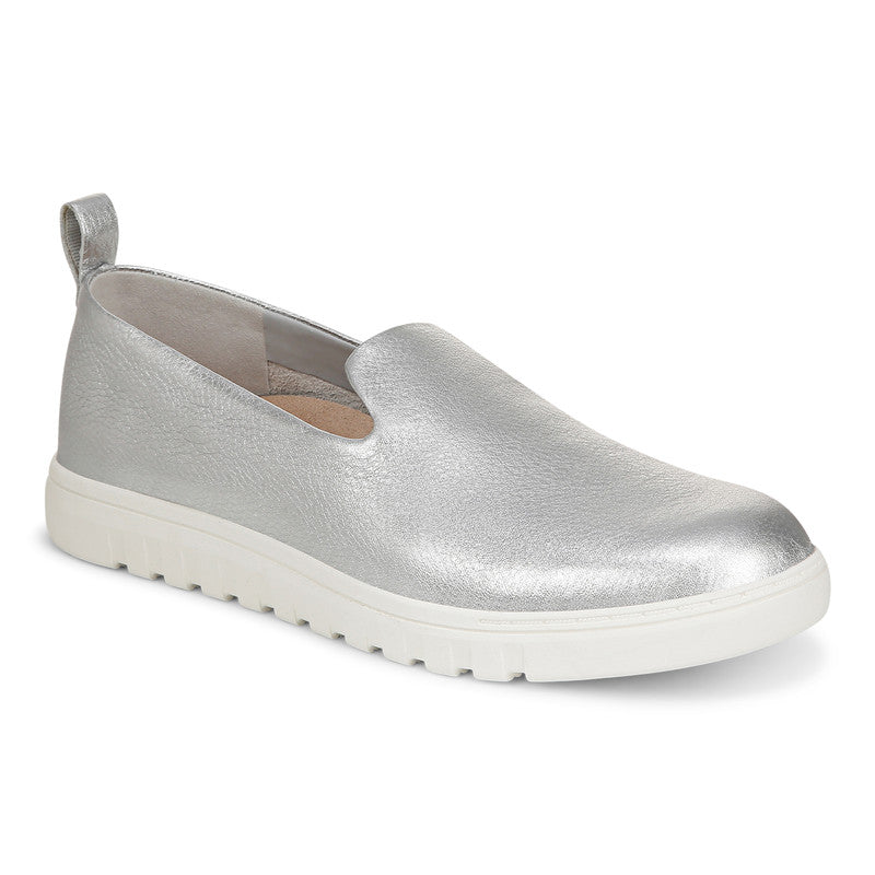 Mocassins Willa UPTOWN de VIONIC en cuir argenté