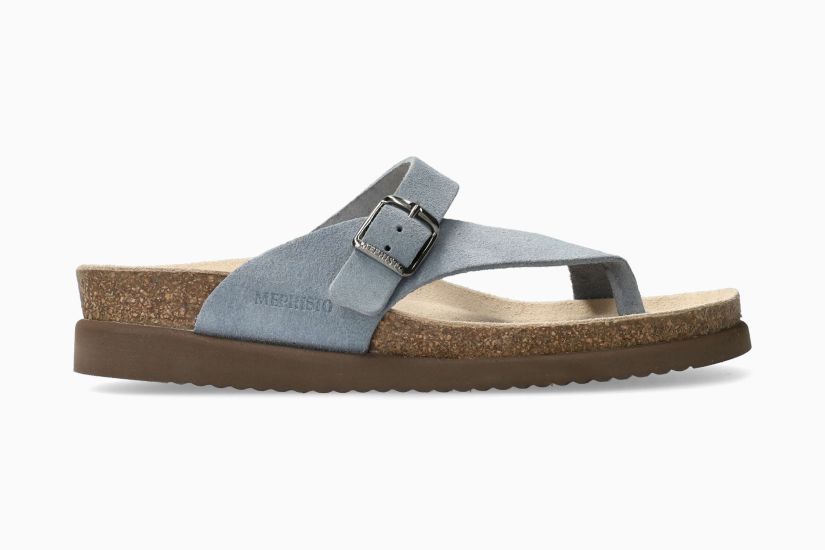 SANDALE MEPHISTO HELEN EN DAIM BLEU MARIN