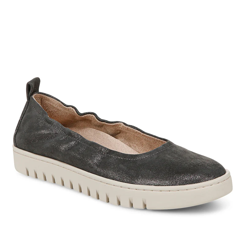 Ballerines VIONIC UPTOWN en cuir argenté