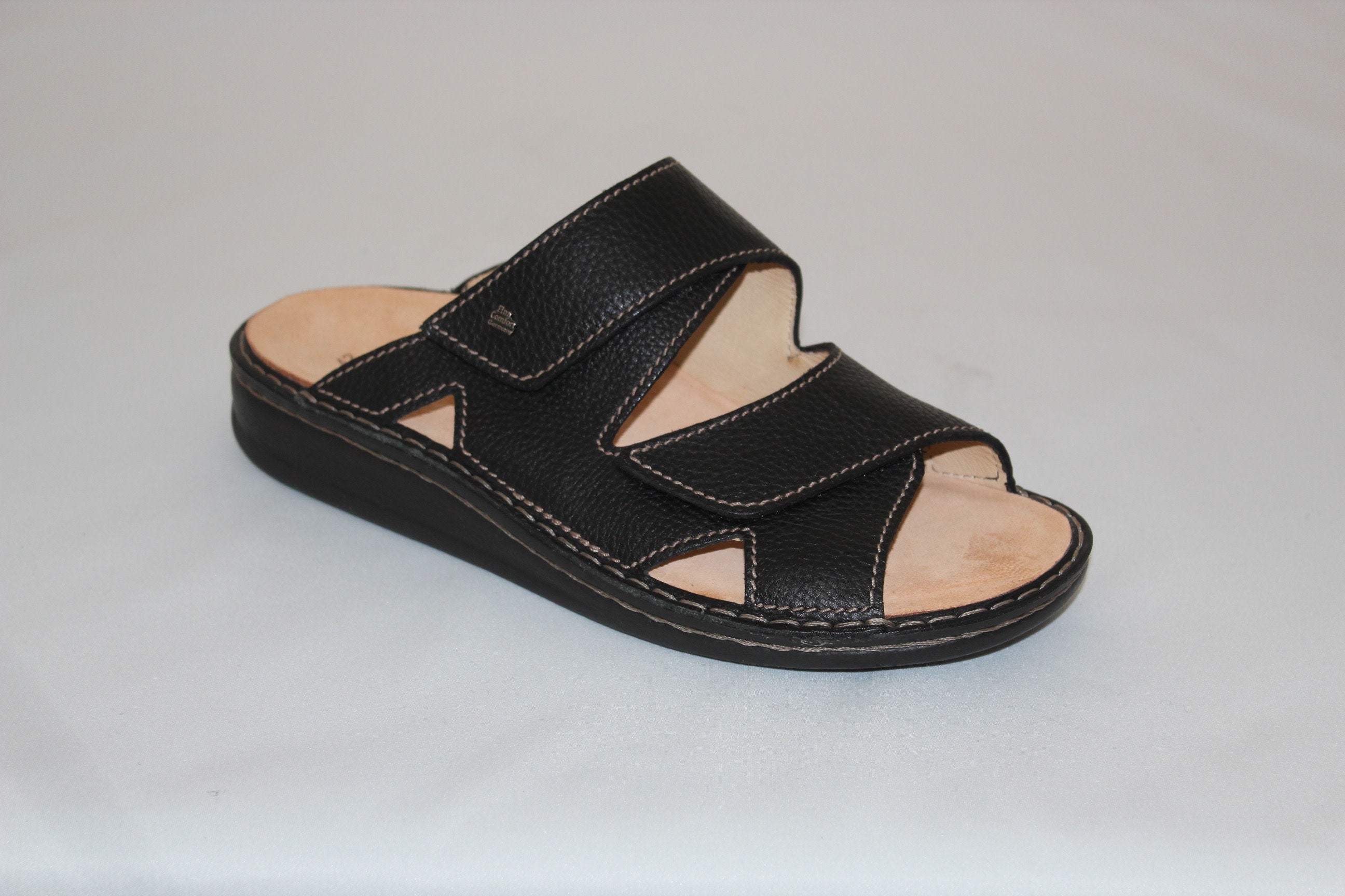 FINN COMFORT DANZIG SOFT SLIDE NOIR BISON