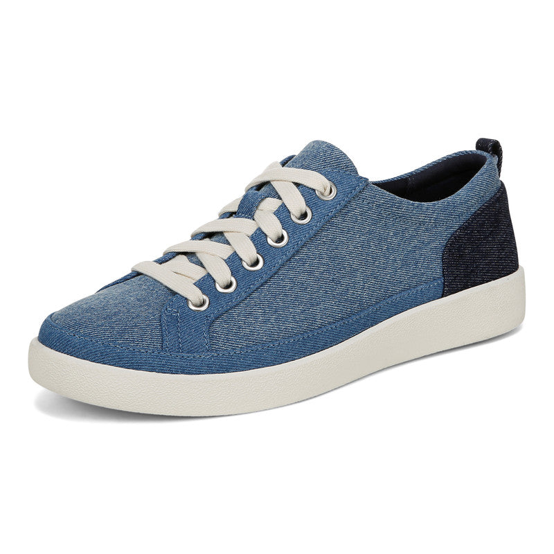 BASKETS VIONIC WINNY À LACETS EN DENIM CLAIR
