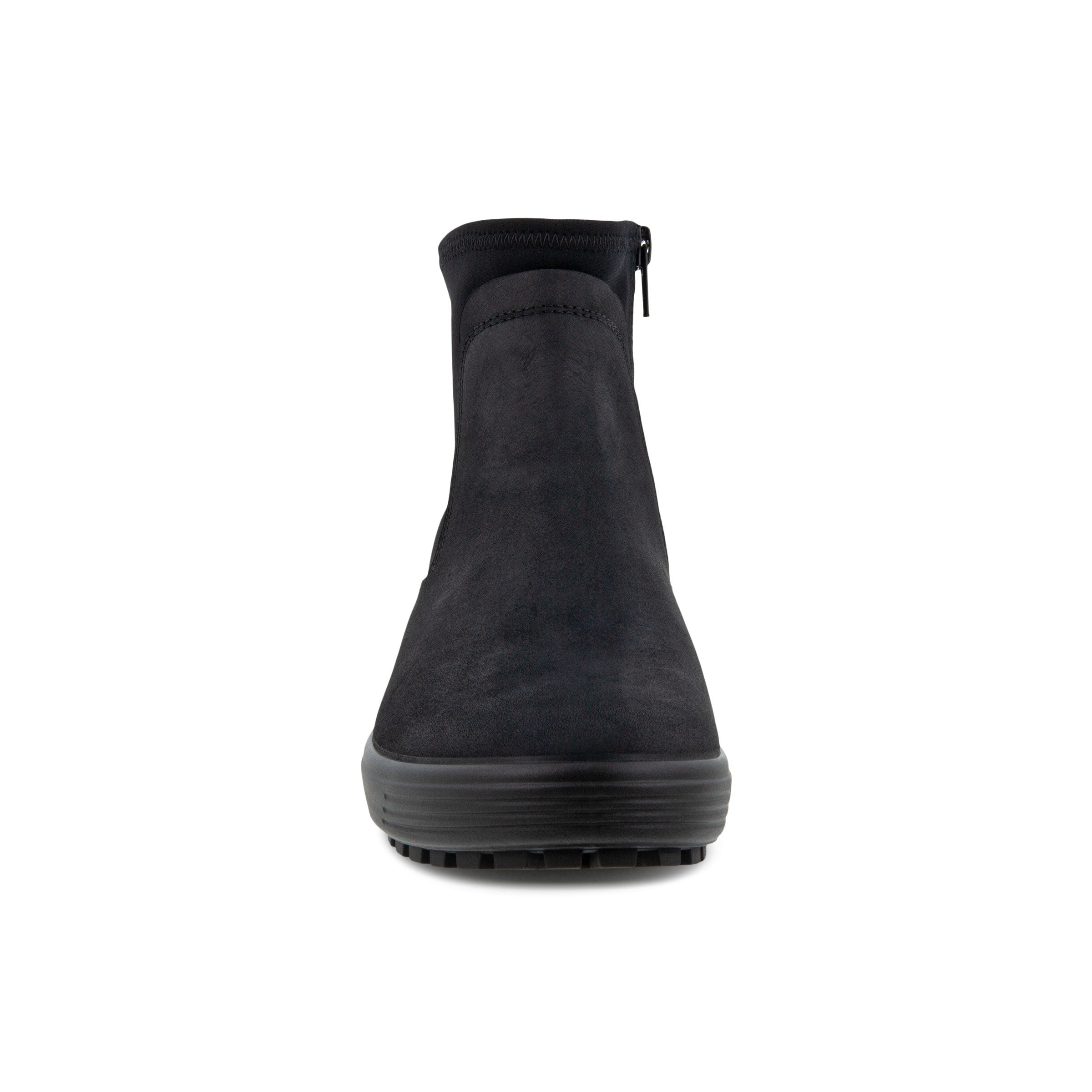 BOTTINES CHELSEA ECCO SOFT 7 TRED POUR FEMMES - NOIR/NOIR
