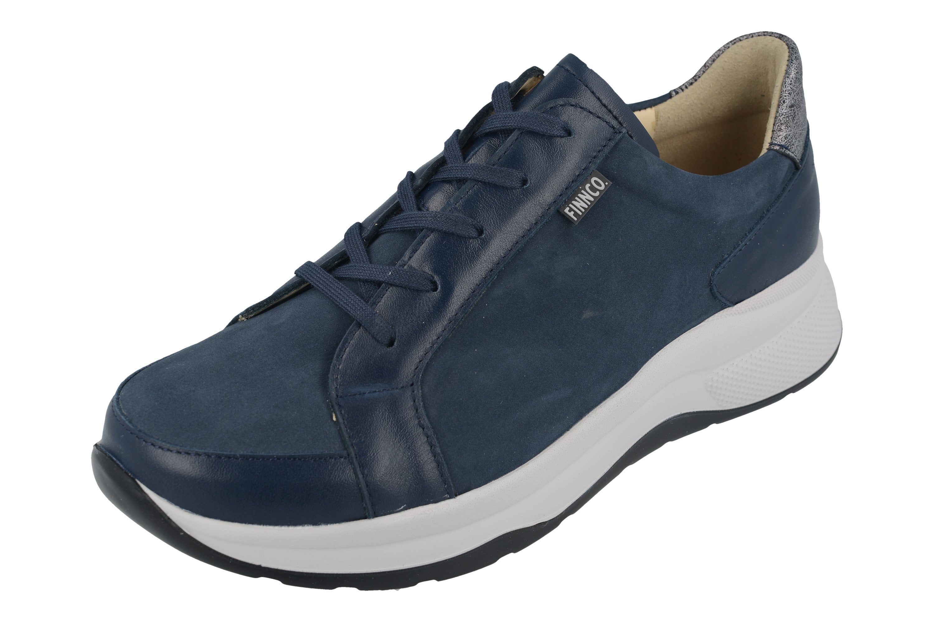 FINN COMFORT LAFAYETTE BLEU MARINE/PLATINE FLORENTIN/NUBUCK
