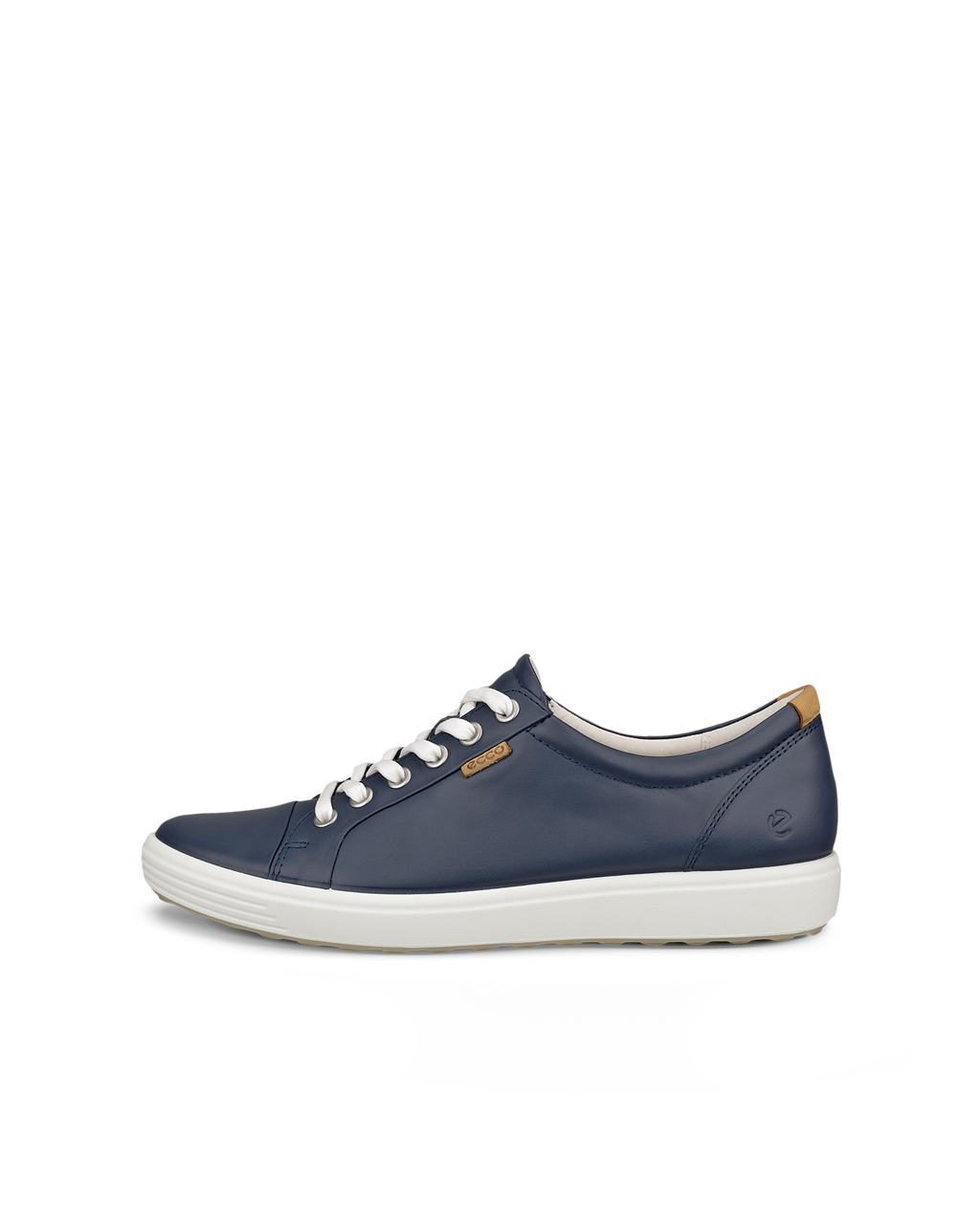 Baskets à lacets ECCO SOFT 7 W en cuir marine