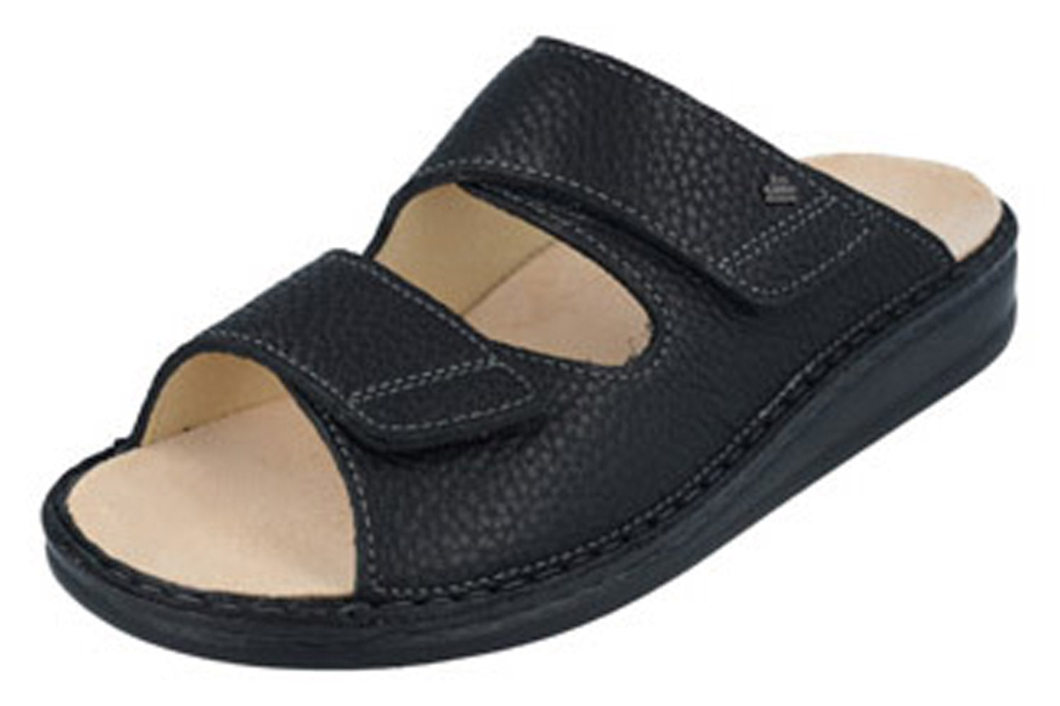 FINN COMFORT RIAD SLIDE BLACK HILLCREST