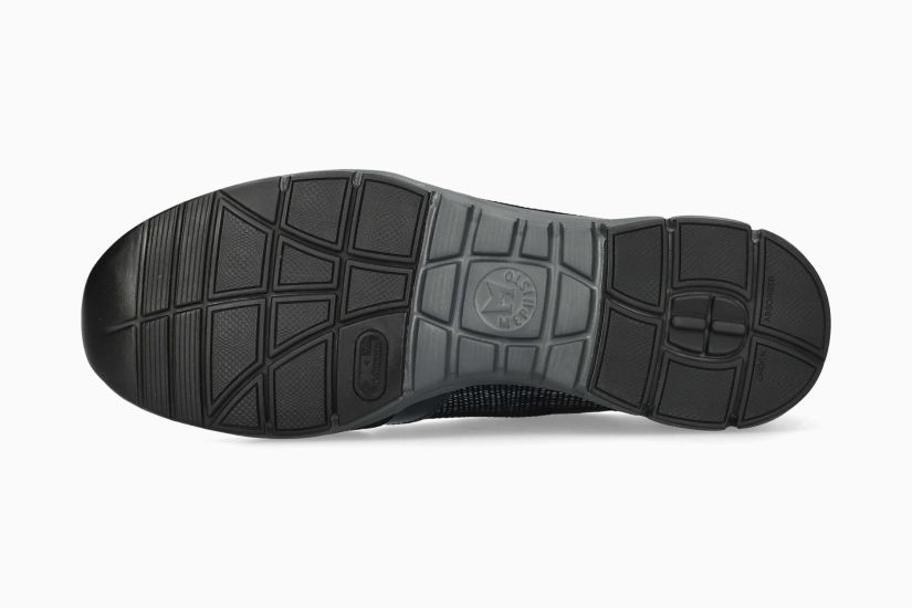 Baskets à lacets MEPHISTO YLONA en cuir bleu marine
