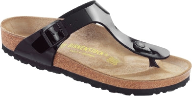 BIRKENSTOCK GIZEH BIRKO FLOR NOIR VERNI