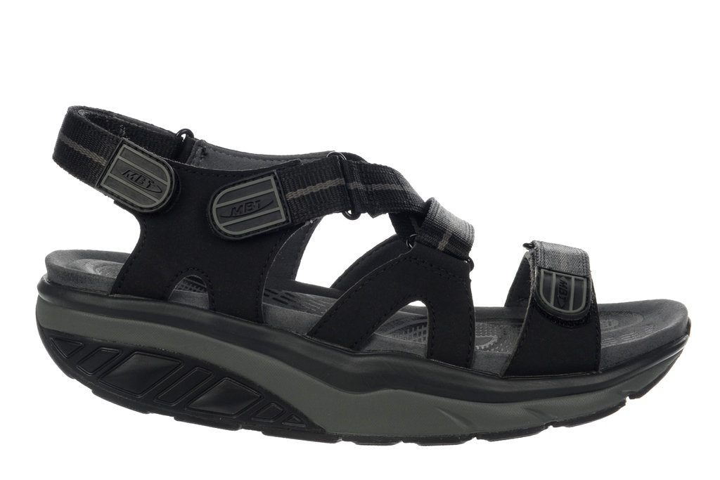 Sandale MBT LILA SPORT 6 pour femme, noire