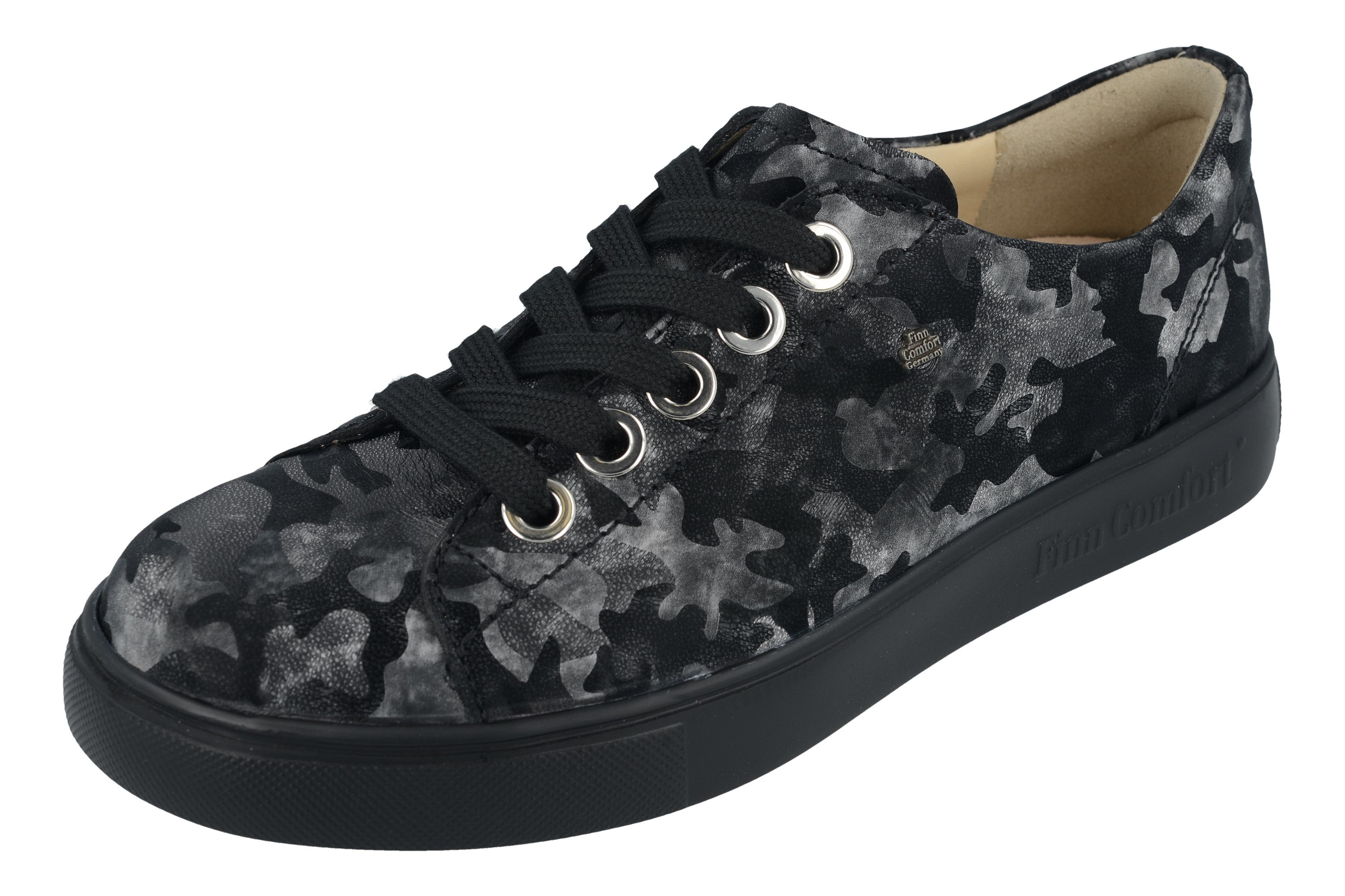 BASKETS FINN COMFORT EL PASO À LACETS NERO DIVA