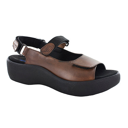 SANDALE WOLKY JEWEL CUIR COGNAC