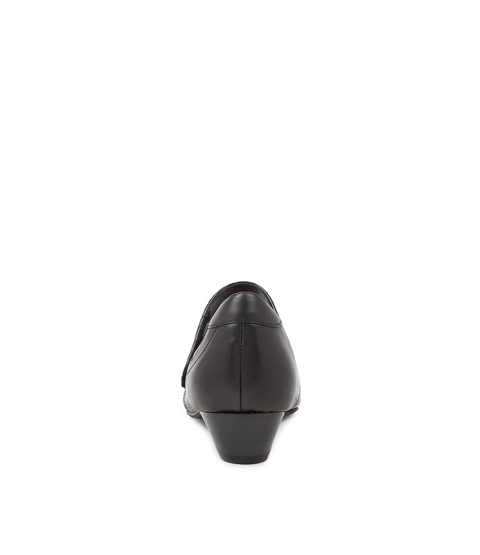 ZIERA CASSIDY NOIR/ NOIR VERNI CROCO