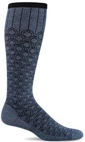 SOCKWELL DECO-DOT DENIM 15-20 mmHg COMPRESSION MODÉRÉE