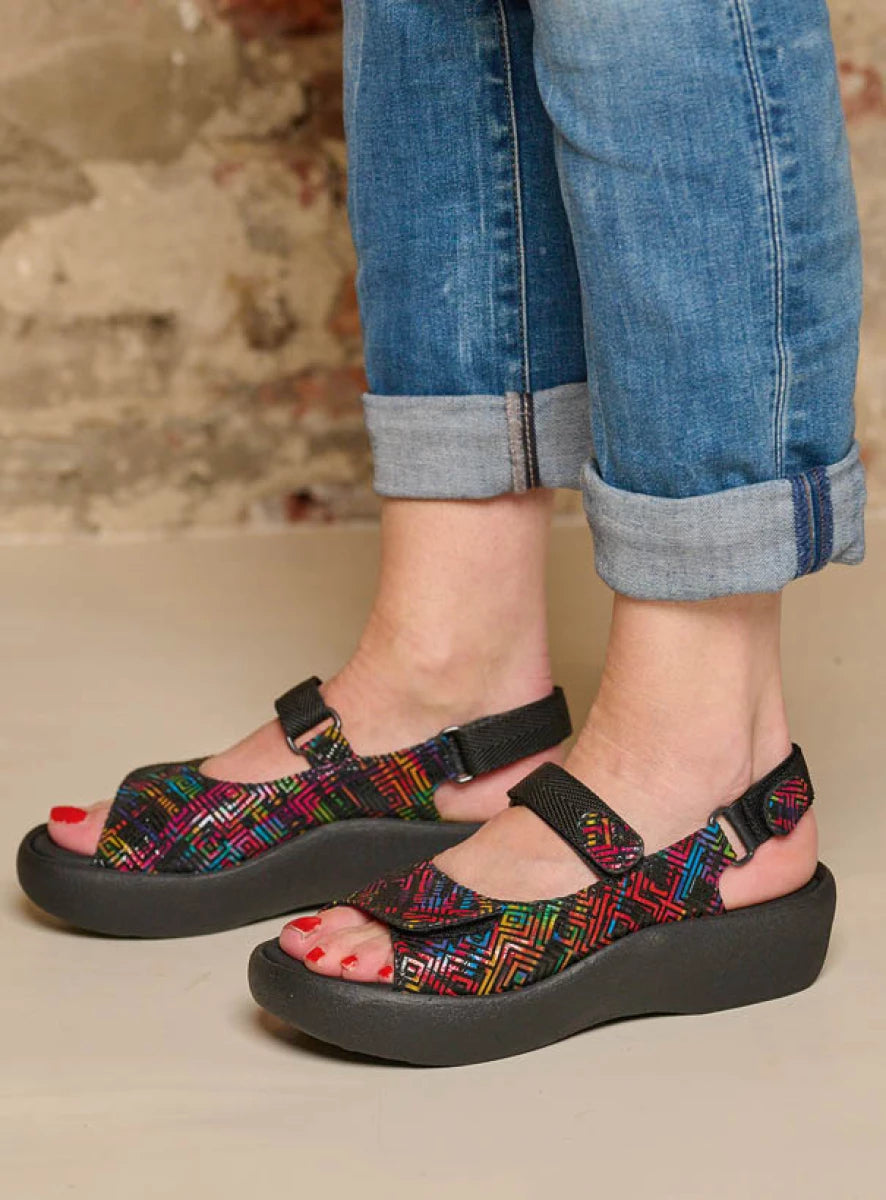 WOLKY JEWEL SANDAL  MULTI LEATHER