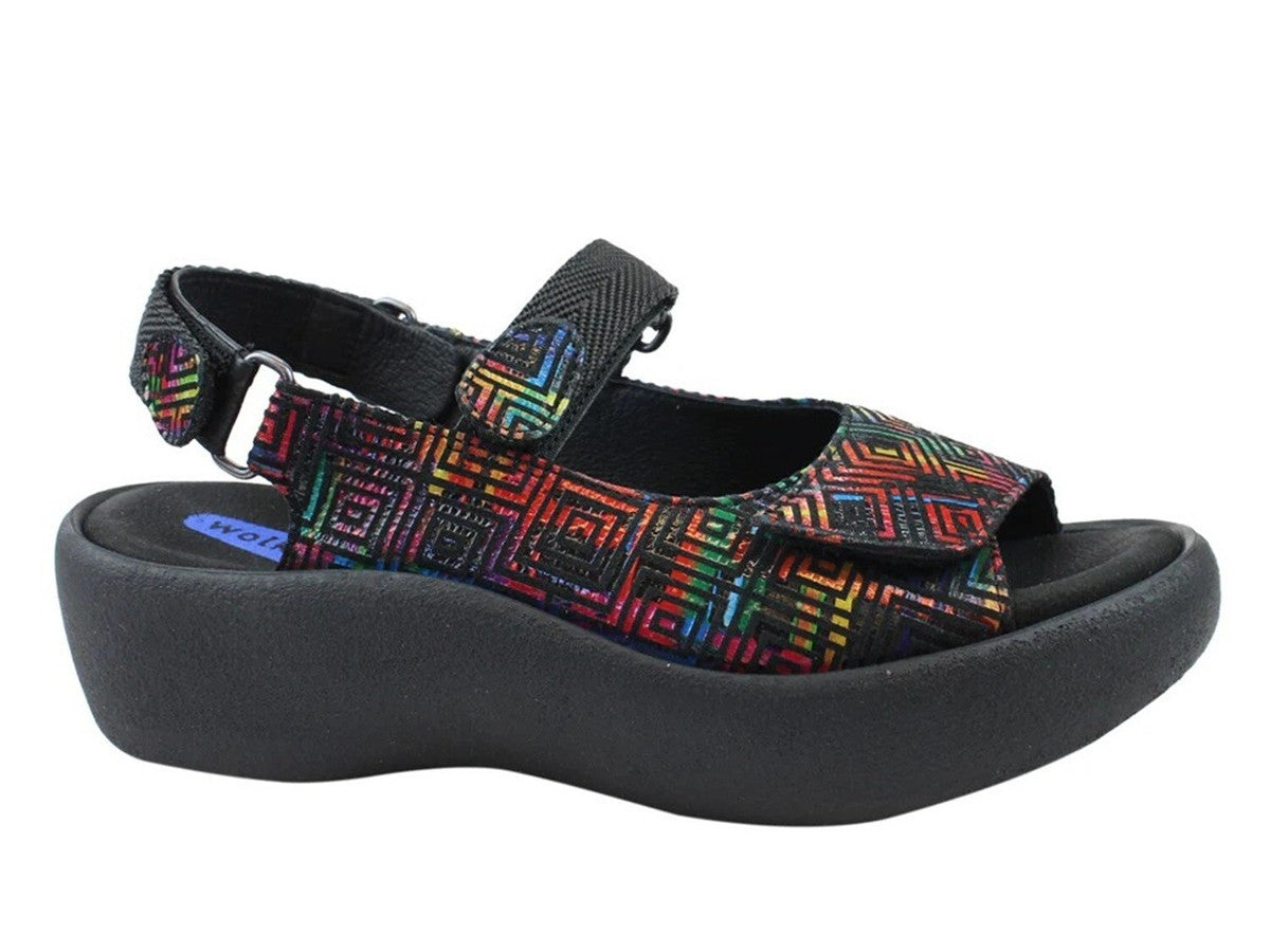 WOLKY JEWEL SANDAL  MULTI LEATHER