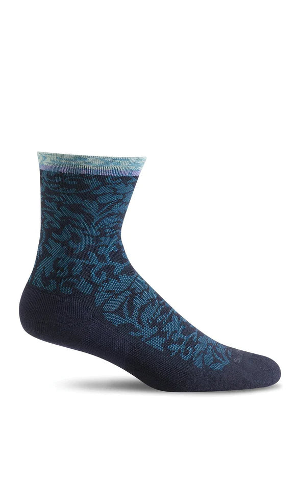 SOCKWELL PLANTAR CUSH CREW NAVY Ws (PLANTAR RELIEF SOCKS)